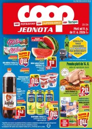 1. strana letáka COOP Jednota 11. 6. - 17. 6. 2026 