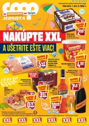 1. strana letáka COOP Jednota 16. 7. - 5. 8. 2026 Špecial XXL - Supermarket a Tempo