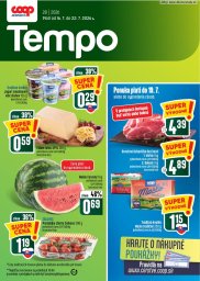1. strana letáka COOP Jednota 16. 7. - 22. 7. 2026 Tempo