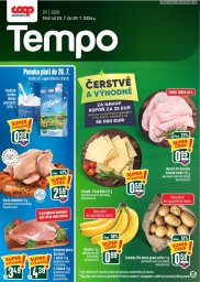 1. strana letáka COOP Jednota 23. 7. - 29. 7. 2026 Tempo