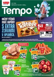 COOP Jednota leták  s platnosťou 24. 9. - 30. 9. 2026 Tempo