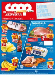 COOP Jednota leták  s platnosťou 1. 10. - 7. 10. 2026 