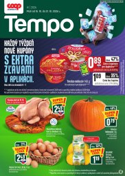 COOP Jednota leták  s platnosťou 15. 10. - 21. 10. 2026 COOP Tempo