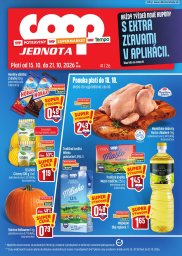 COOP Jednota leták  s platnosťou 15. 10. - 21. 10. 2026 